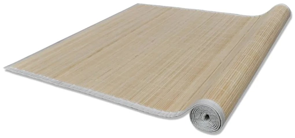 Tapetes retangulares de bambu natural 4 pcs 120x180 cm