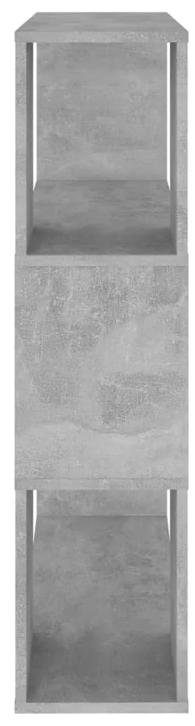 Estante/divisória 80x24x94 cm contraplacado cinzento-cimento