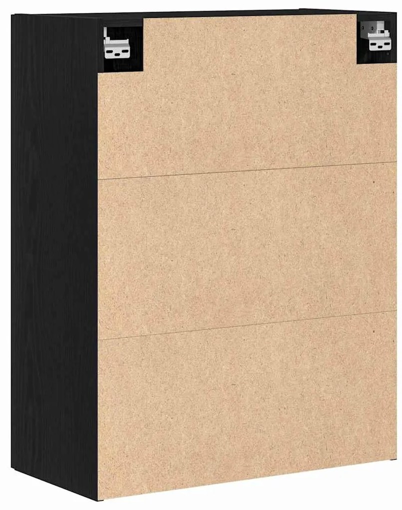 Armário de Parede vidaXL Carvalho Preto 69,5x34x90 cm Madeira de Engen