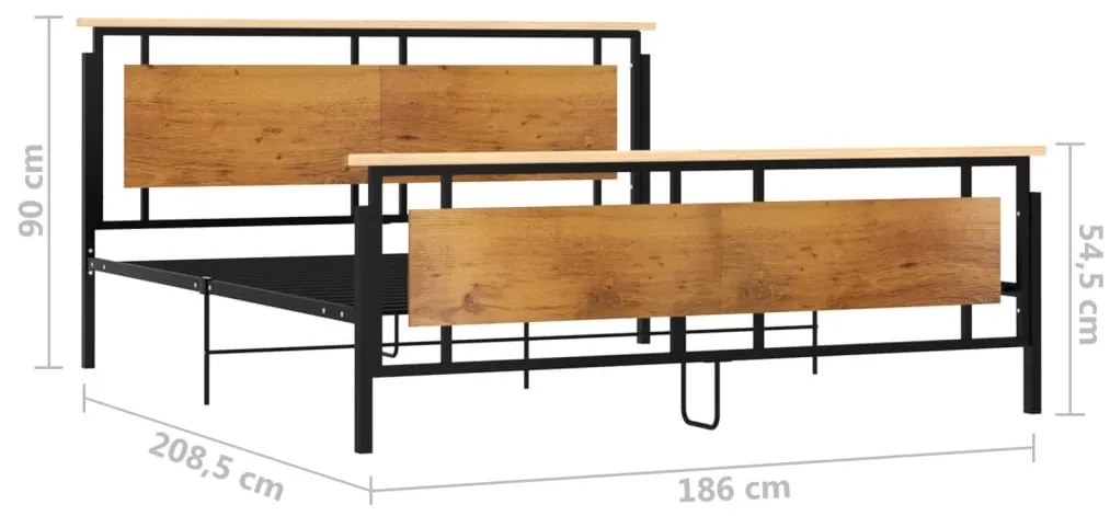 Estrutura de cama metal 180x200 cm