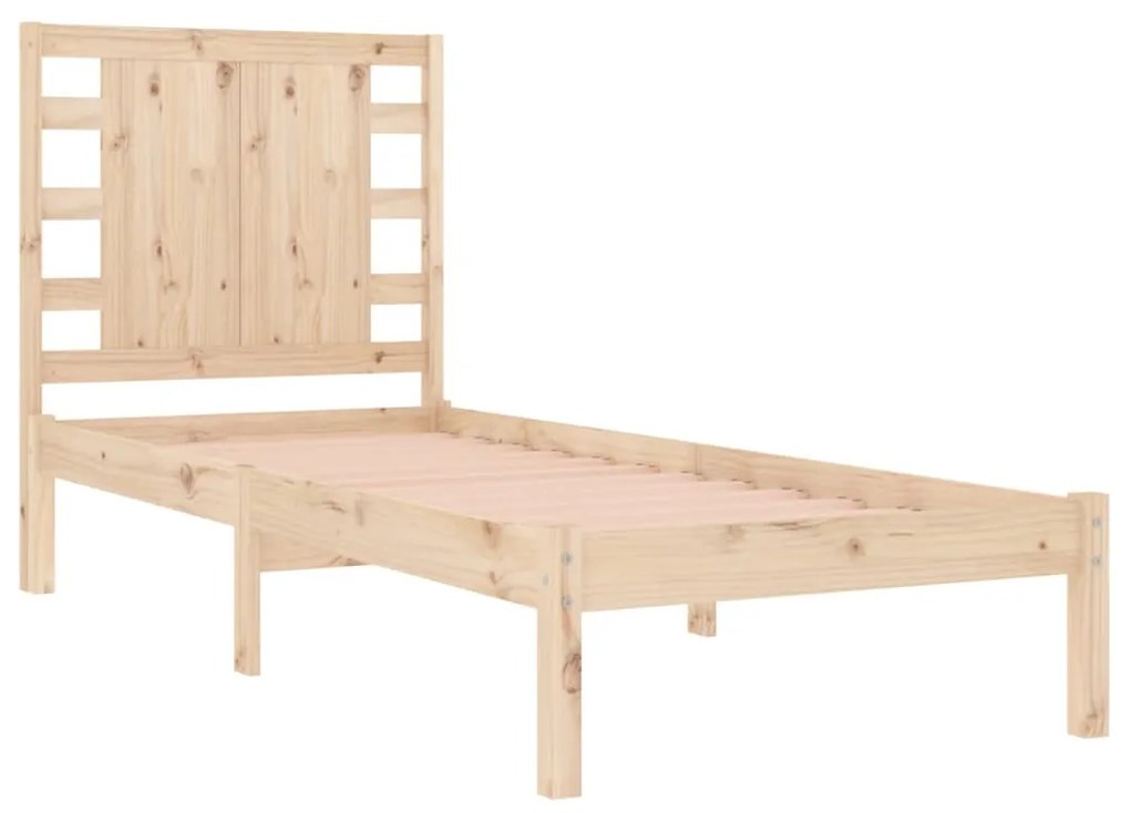 Estrutura cama pequena solteiro 75x190 cm madeira maciça