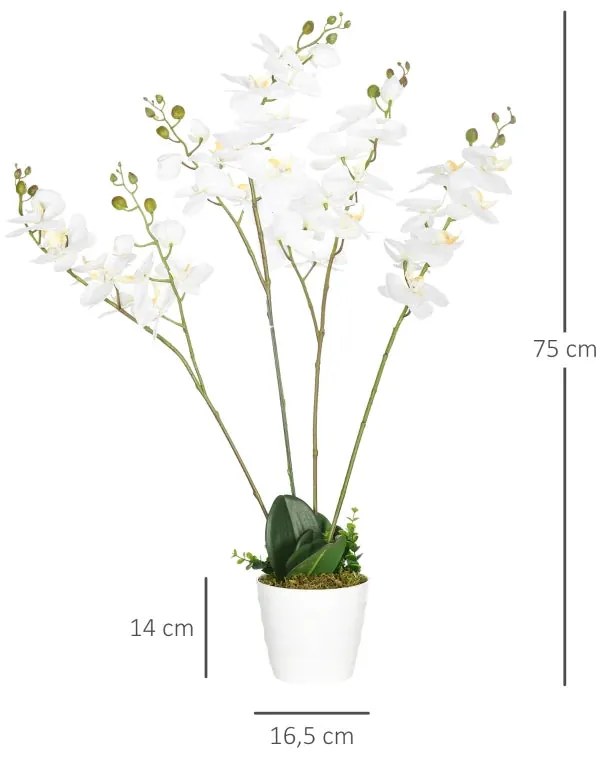 Orquídea Artificial de 75 cm