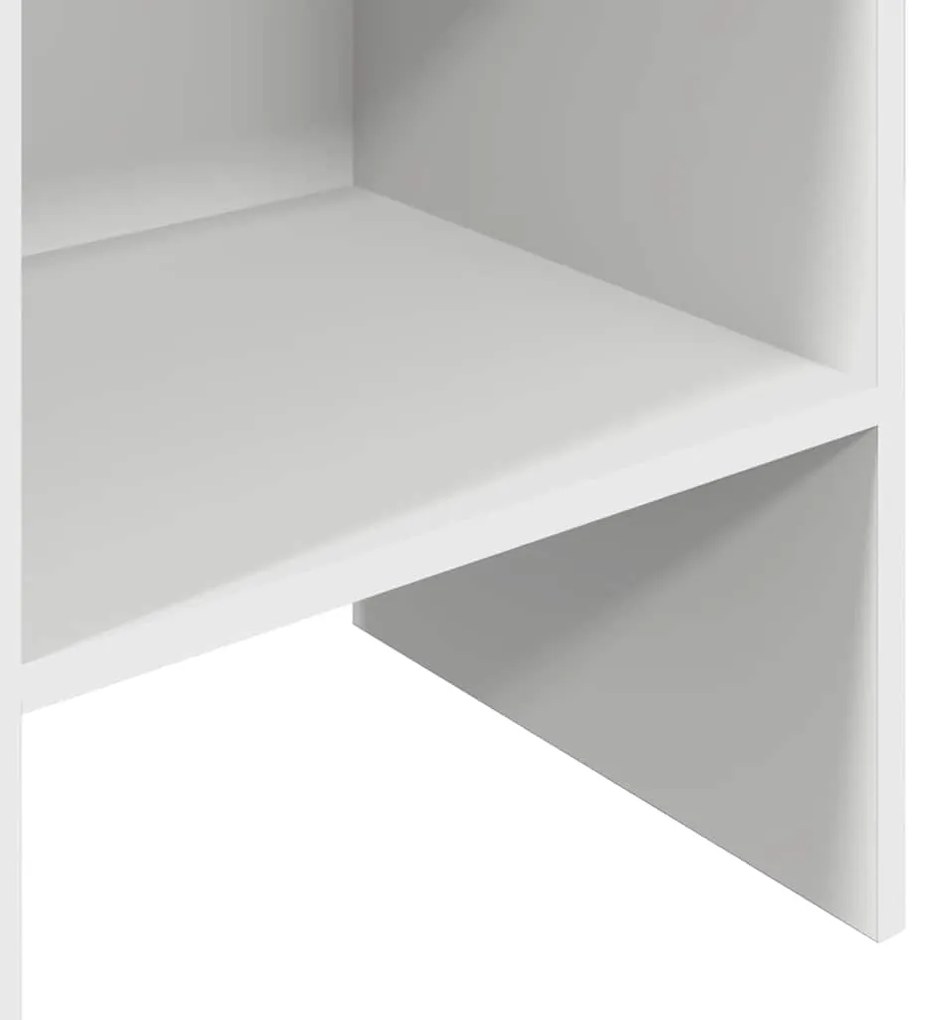 Estante de livros 40x35x180 cm derivados de madeira branco