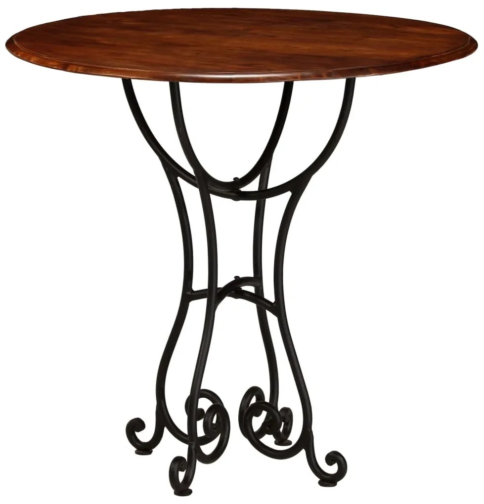 Conjunto de mesa de jantar 5 pcs madeira de acácia maciça