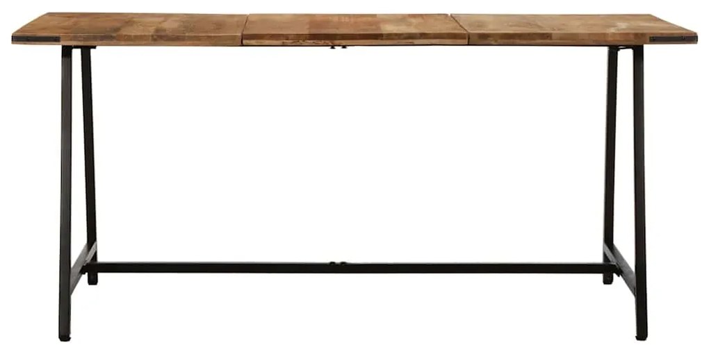Mesa de jantar 160x80x75 cm madeira de mangueira maciça