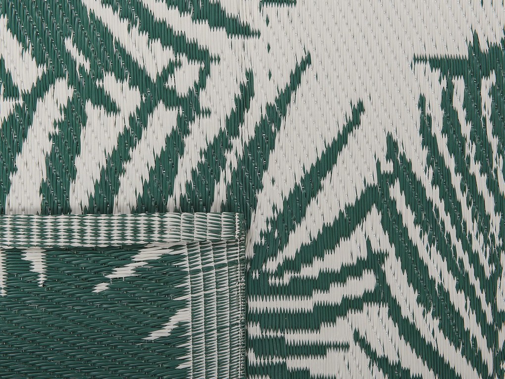 Tapete de exterior verde escuro 120 x 180 cm KOTA Beliani