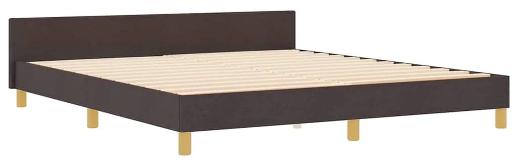 Cama vidaXL Castanho 180x200 cm Tecido