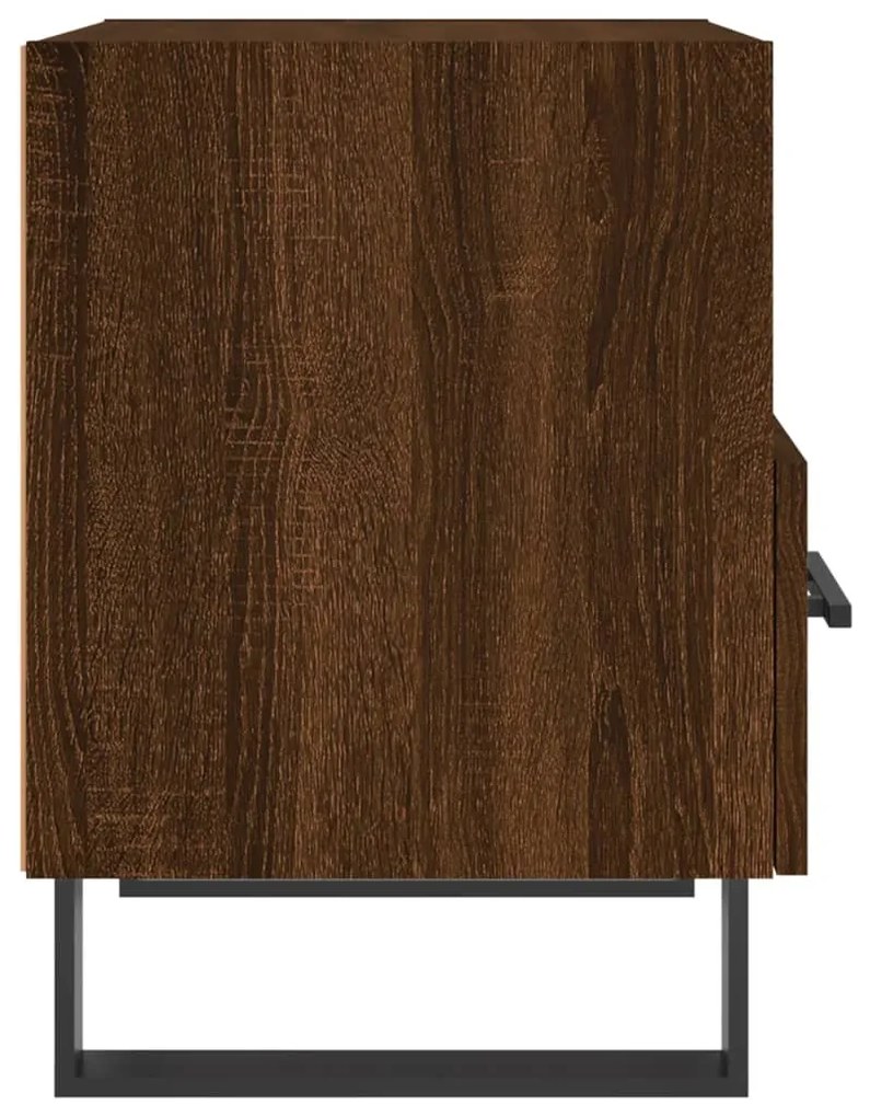 Mesa de cabeceira 2 pcs derivados de madeira carvalho castanho