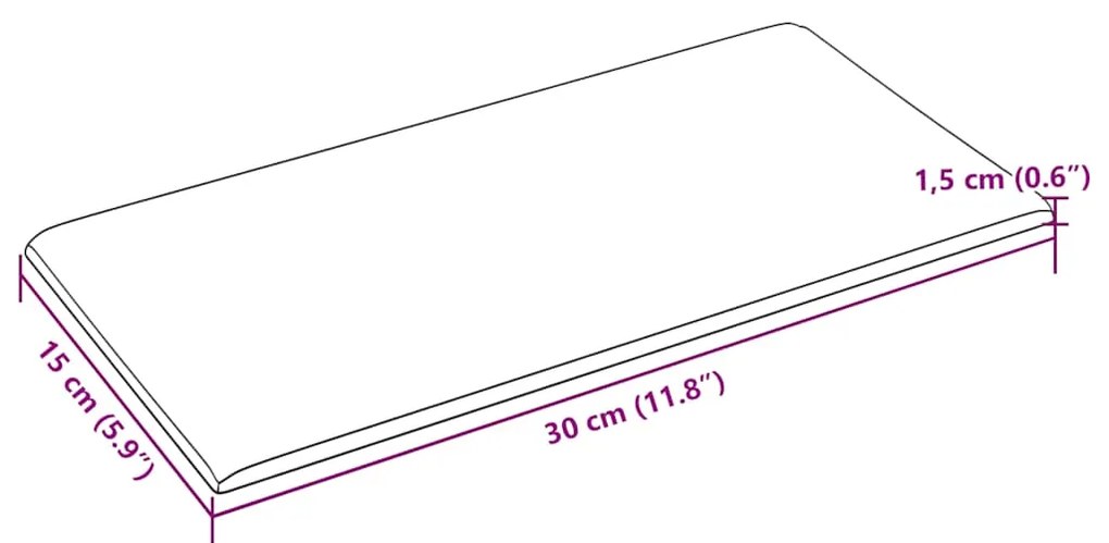 Painel de parede 12 pcs 30x15 cm couro artificial 0,54 m² cinza