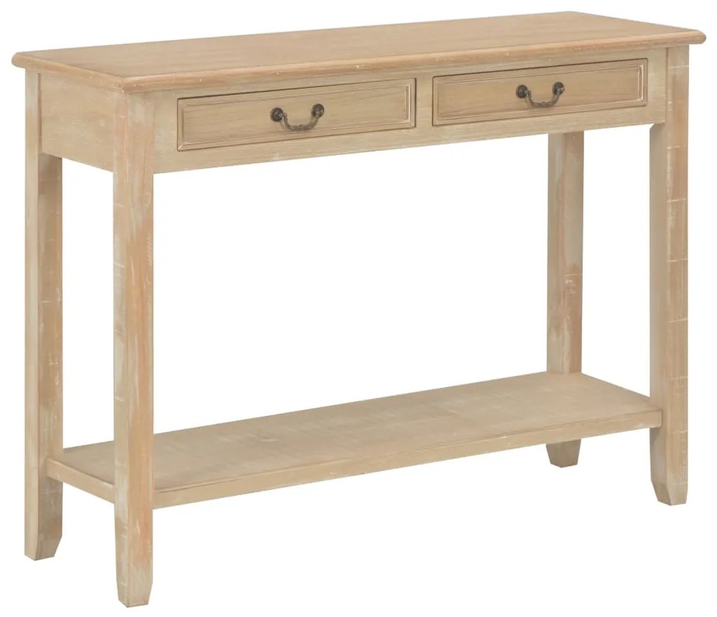 vidaXL Mesa consola 110x35x80 cm madeira