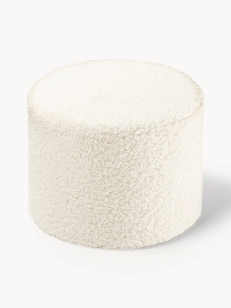 Pufe em teddy para crianças Sugar, Ø 40 cm