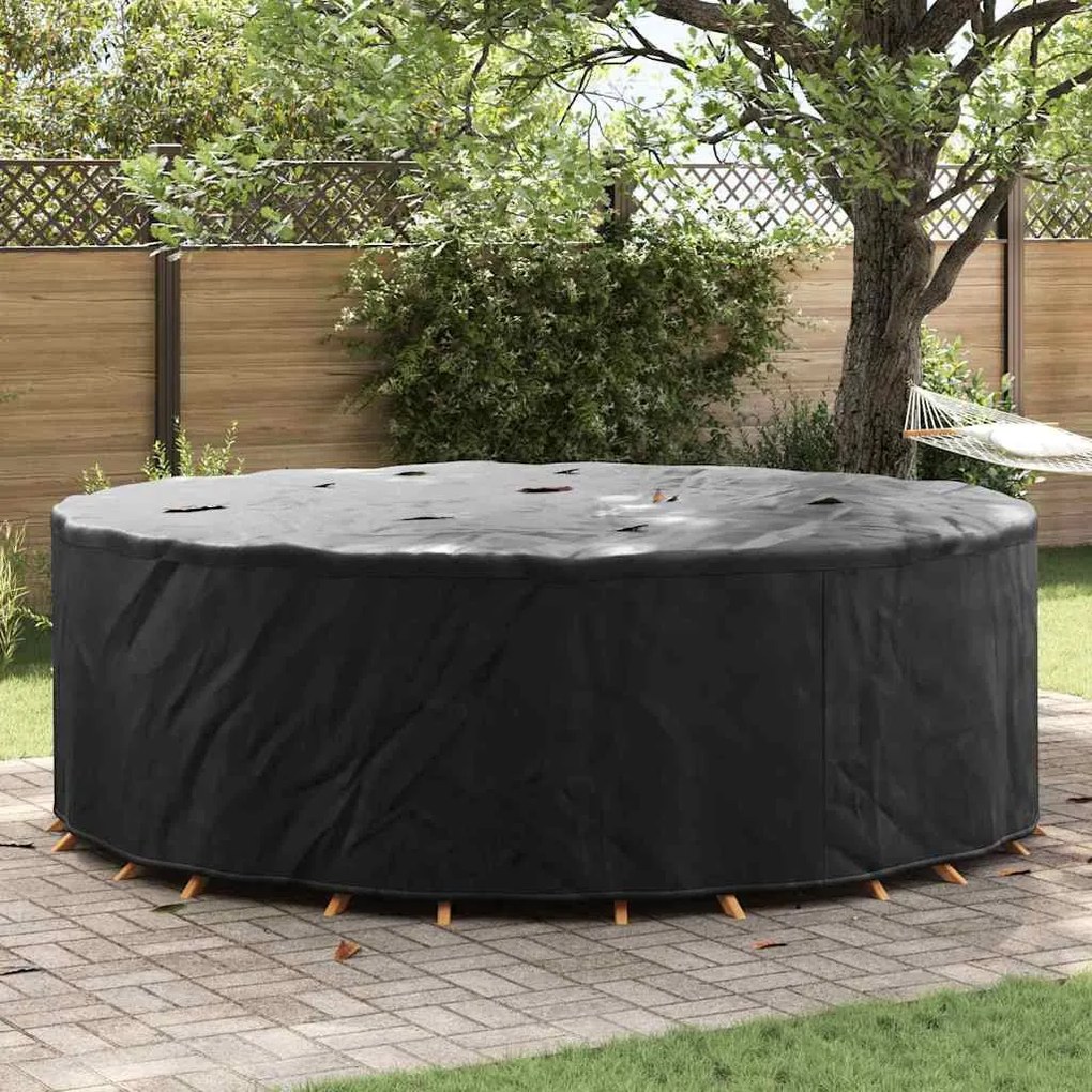 vidaXL Capa para móveis de exterior 279 x 279 x 71 cm tecido 420D