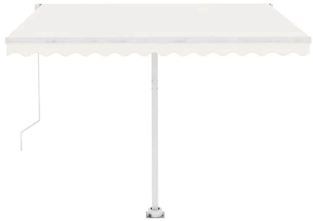 Toldo automático independente 300x250 cm cor creme