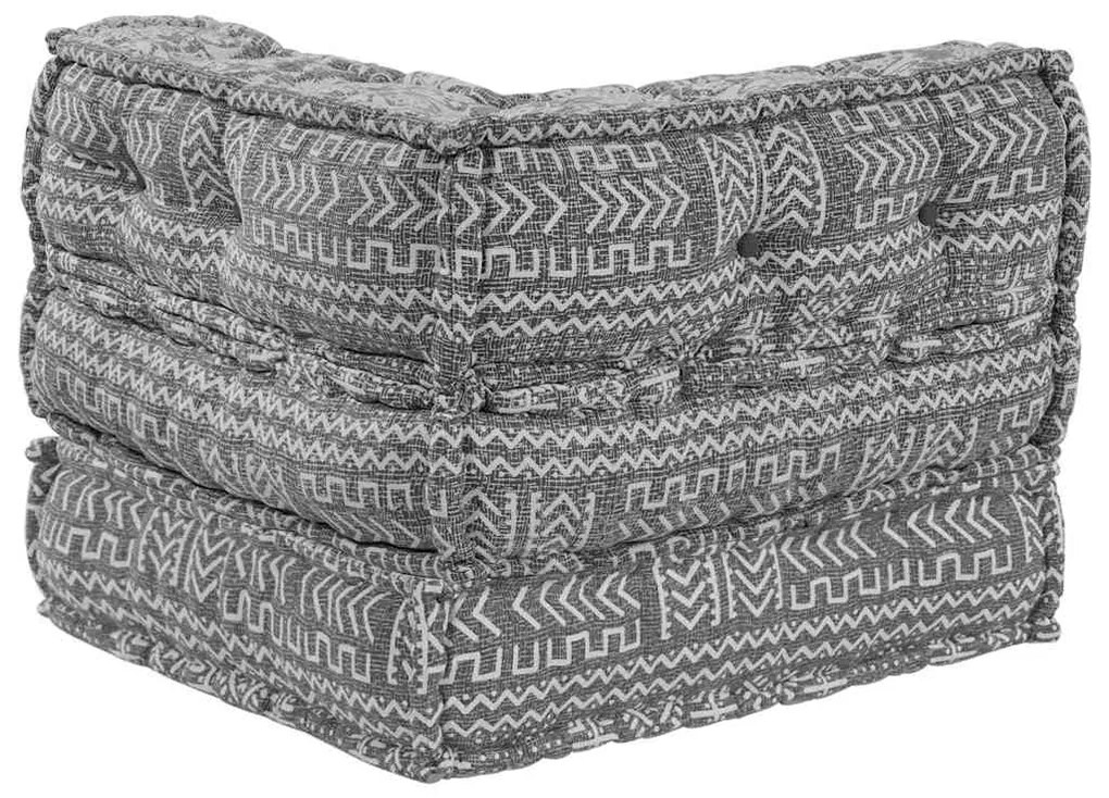 Pouf Modular - Cinza Claro, 70x70x54 cm, Tecido