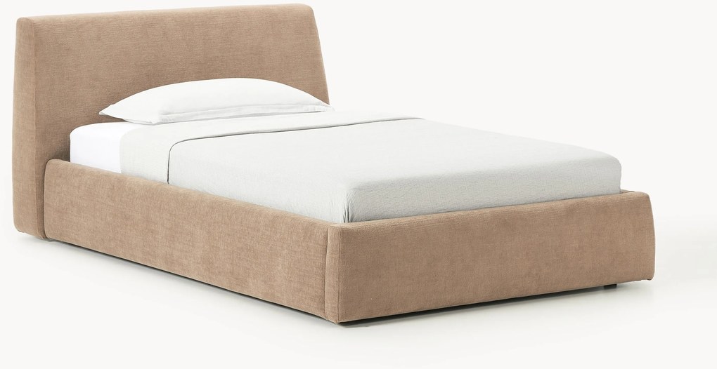 Cama de solteiro estofada Cloud
