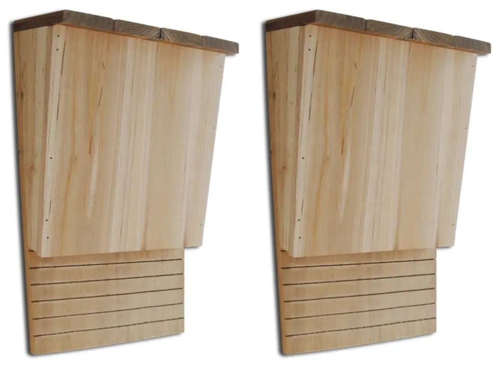 Conjunto de 2 casas de morcegos 22 x 12 x 34 cm