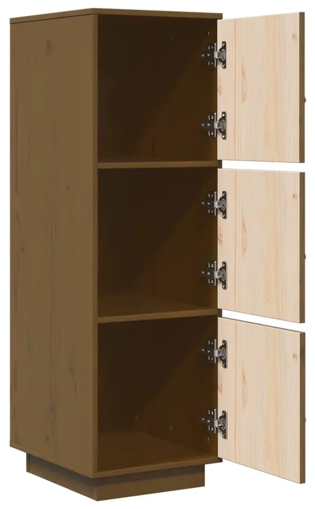 Aparador alto 34x40x108,5 cm pinho maciço castanho mel