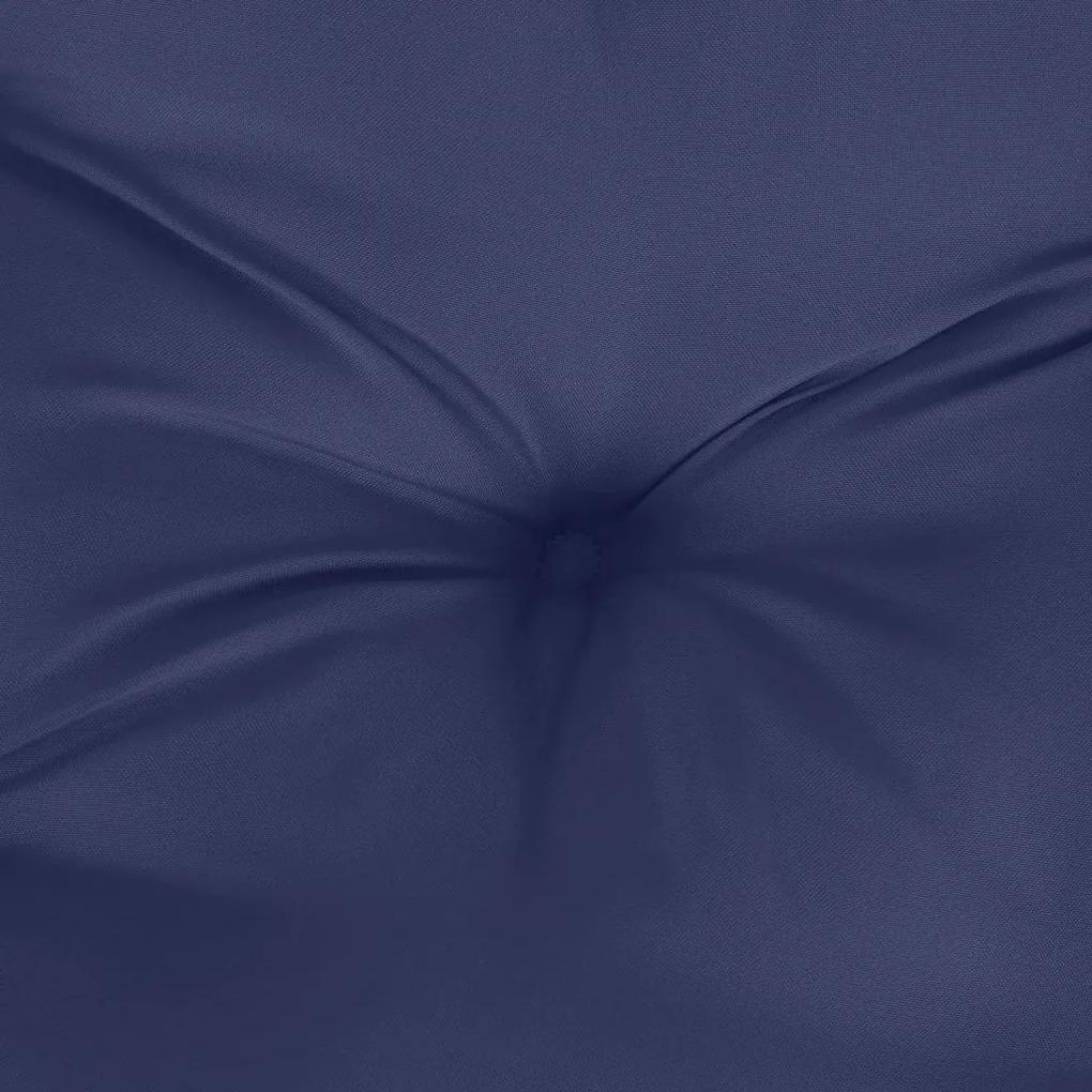 Almofadão para sofá de paletes 50x40x12 cm tecido azul marinho
