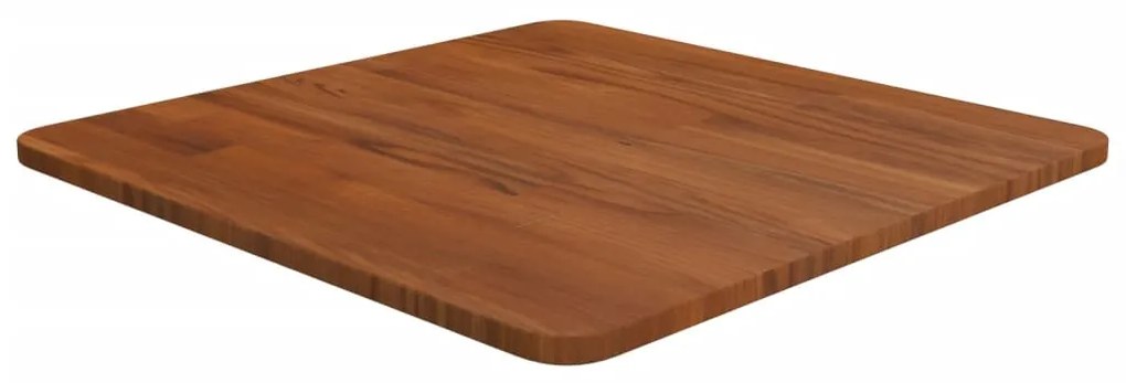 vidaXL Tampo mesa quadrado 50x50x1,5 carvalho tratado castanho-escuro