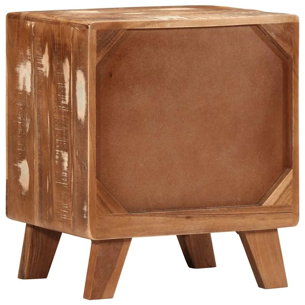 Mesas de cabeceira 2 pcs 40x32x46 cm madeira recuperada maciça
