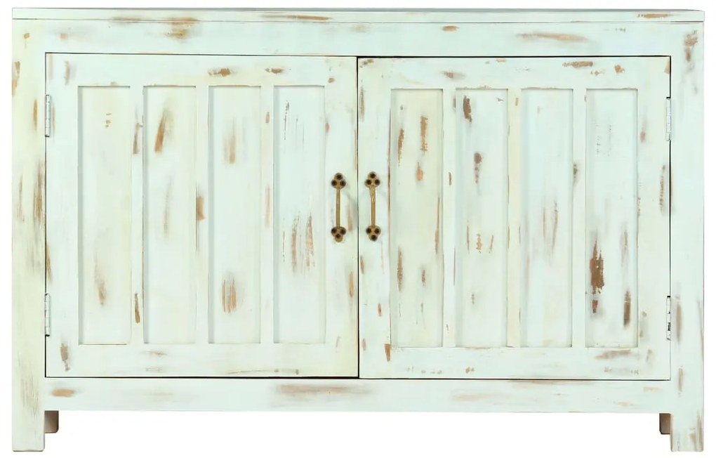 Aparador 110x35x70 cm madeira de mangueira maciça azul-claro