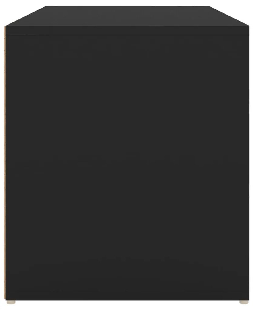 Banco de corredor 80x40x45 cm derivados de madeira preto
