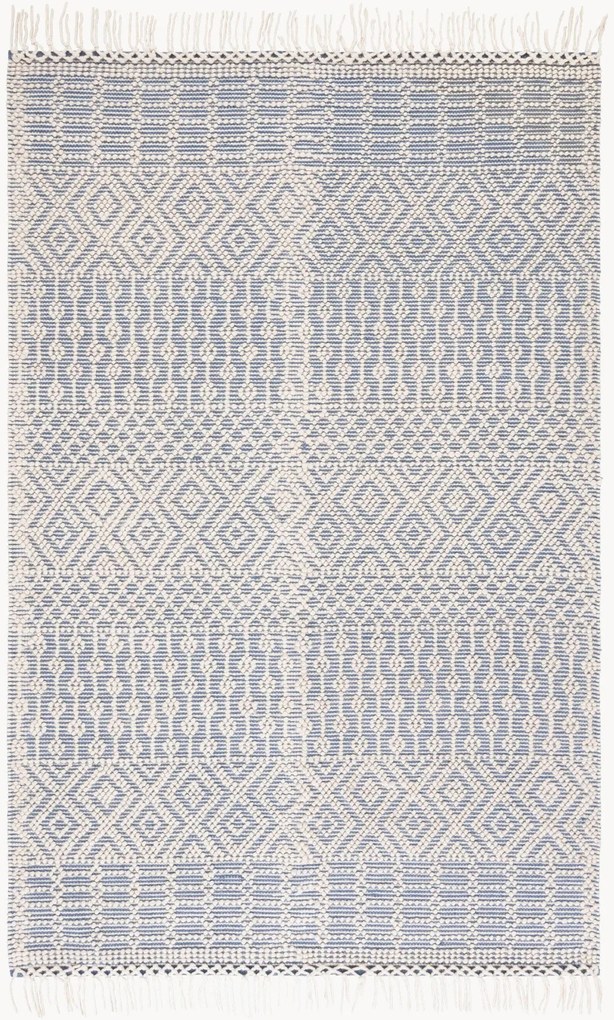 Tapete artesanal de lã de pelo curto Vanya