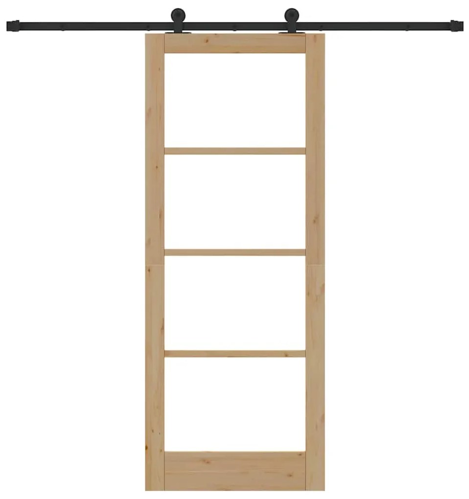 Porta a Deslizar vidaXL com Conjunto de Hardware 'ORKDAL'83x211 cm