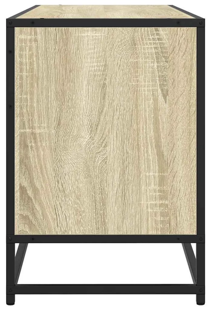 Móvel de TV 100x35x50cm derivados madeira/metal carvalho sonoma