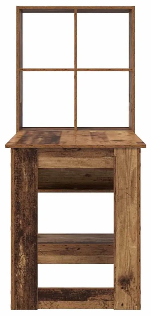 Mesa com prateleira com armazenamento Madeira Antiga 122 x 67 x 145 cm