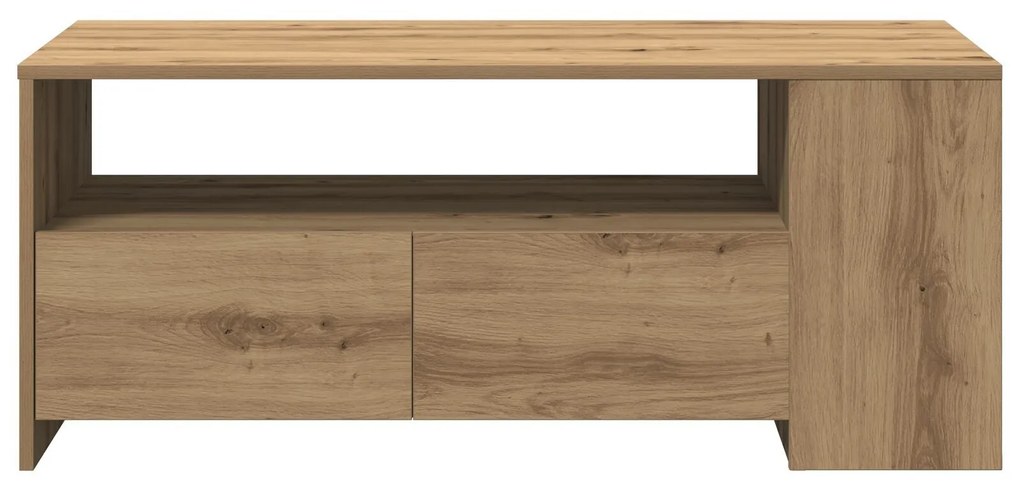 Mesa de Centro vidaXL - Carvalho Artisan - 102x55x43,5 cm - Feita de M