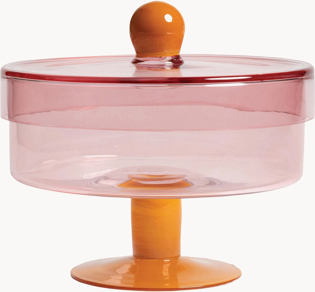 Recipiente de vidro artesanal Duo