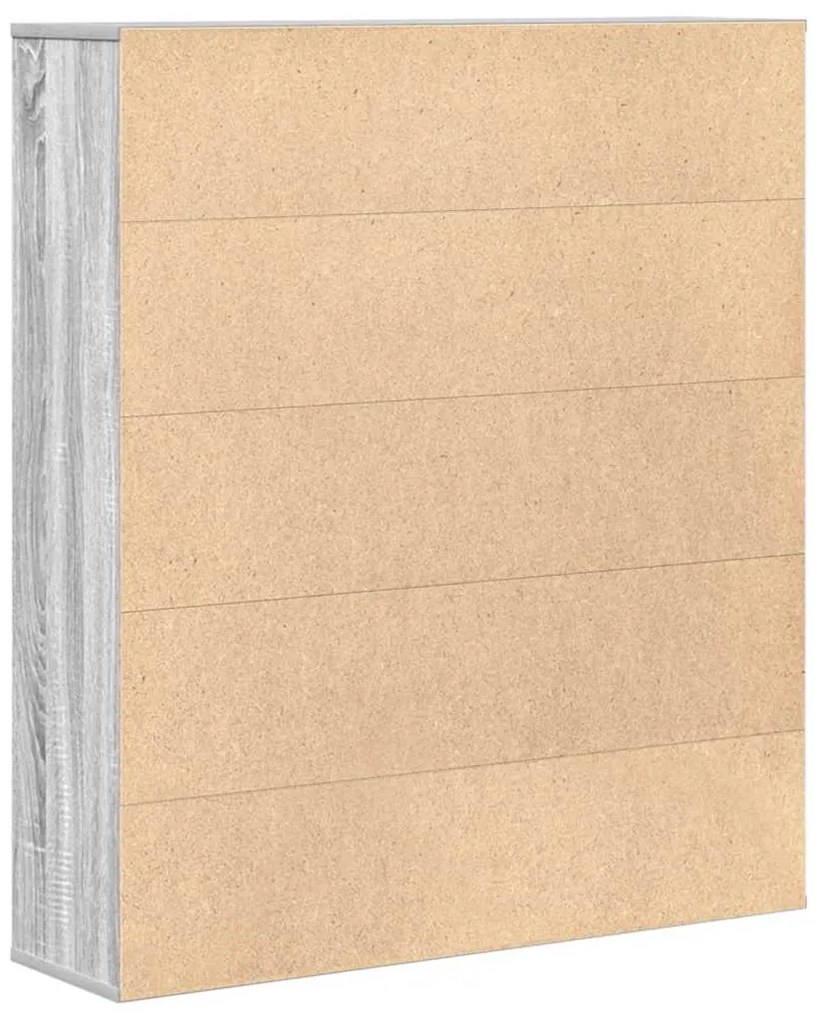 Estante 89x24x101,5 cm derivados de madeira cinzento sonoma