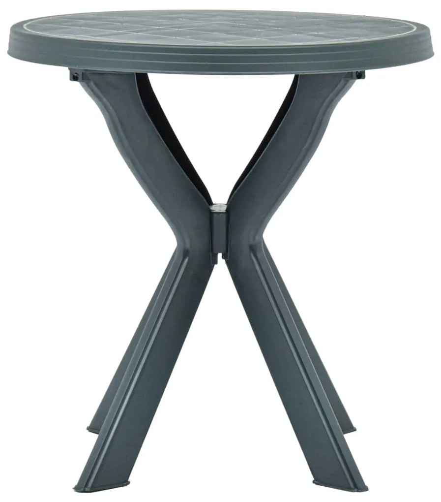 Mesa de bistrô Ø70 cm plástico verde