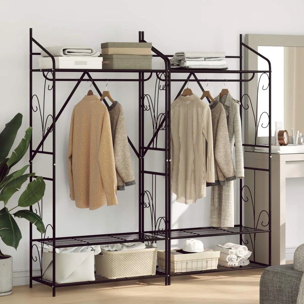 vidaXL Guarda-roupa Aberto Liso