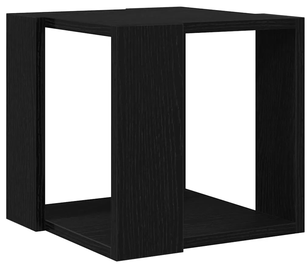 Mesa de Centro Carvalho Preto MDF 32 x 32 x 30 cm Simples