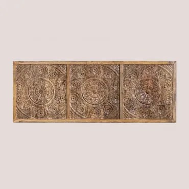 Cabeceira De Madeira De Mangueira Wiluna Para Cama De 150 Cm Madeira De Manga & 150 Cm - Sklum
