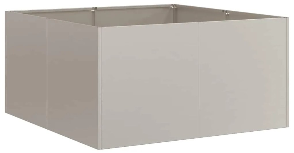 Floreira enferrujada 80x80x40 cm aço resistente