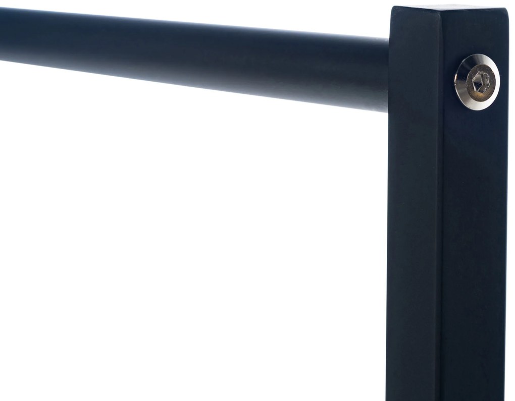 Cabideiro Lara em metal 120 x 38 x 120 cm Preto