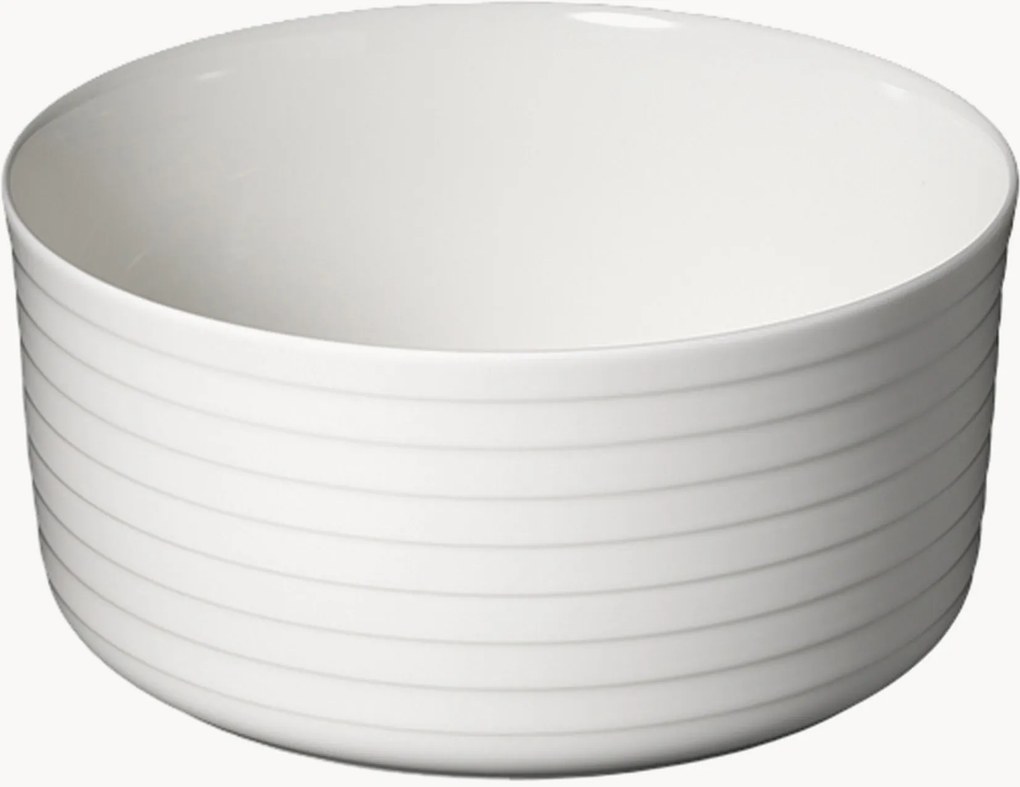 Taças de servir em porcelana fine bone china Fine Dining Relief, conjunto de 6