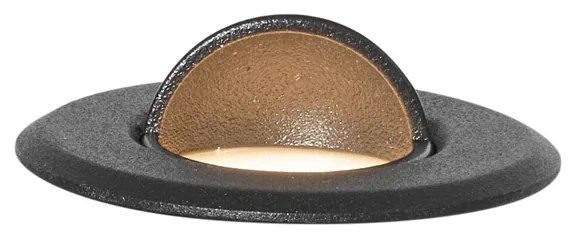 Conjunto de 5 focos de chão modernos pretos incluindo LED IP67 - Linsey