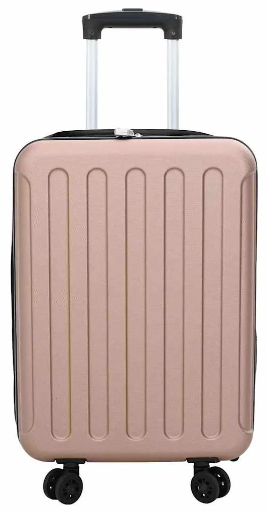 Mala Dobravel Casca Dura 20'' Rosa Dourado 34x23x55.5 cm ABS