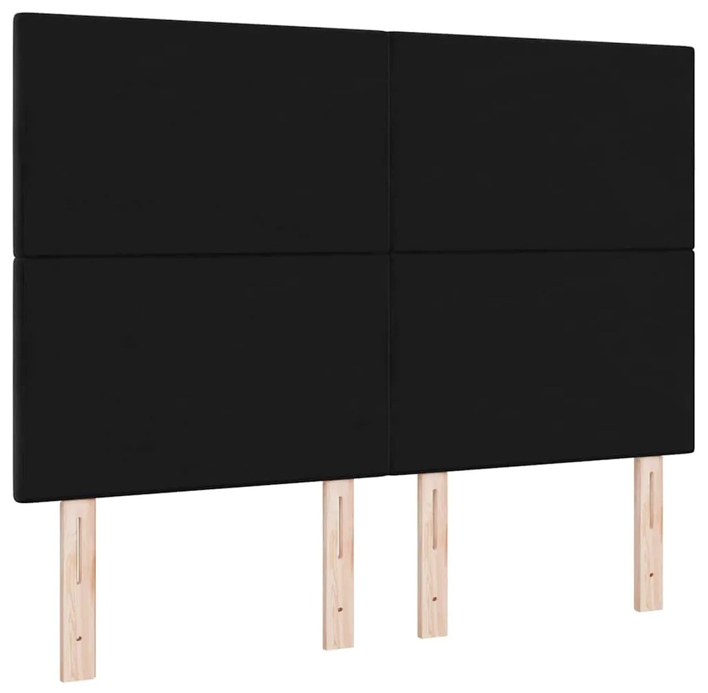 Cabeceira LED vidaXL Preta 80 cm em Veludo