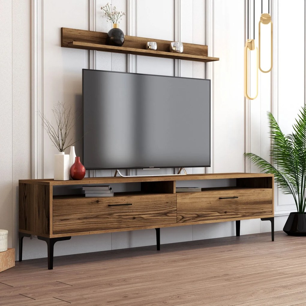 Unidade de TV Istanbul – Nogueira – 180x47x35 cm