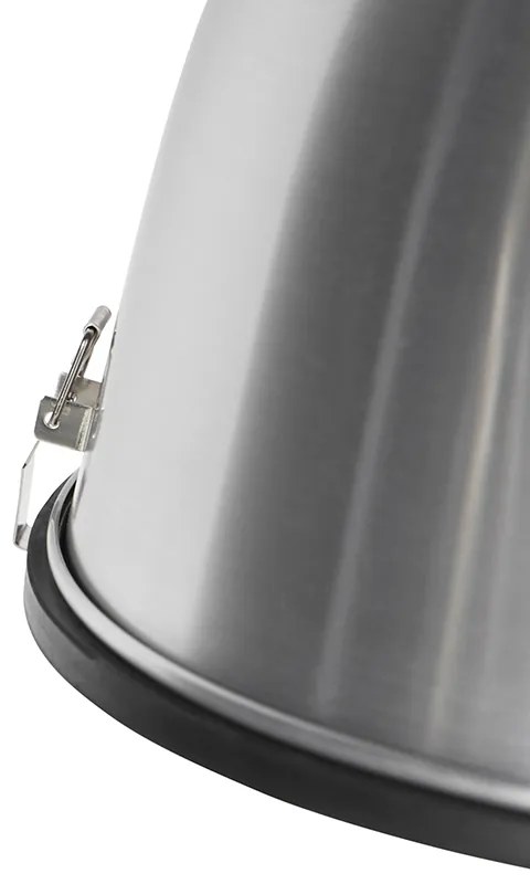 Candeeiro de suspensão industrial em alumínio 38 cm regulável - Anteros