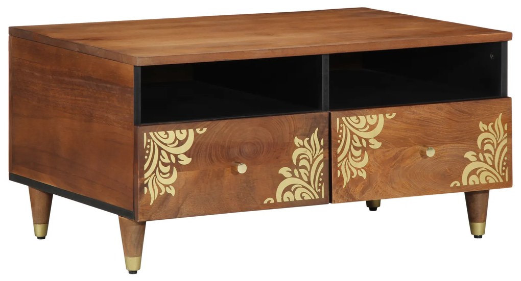 vidaXL Mesa de Café 80x54x40 cm Madeira Sólida de Mangueira