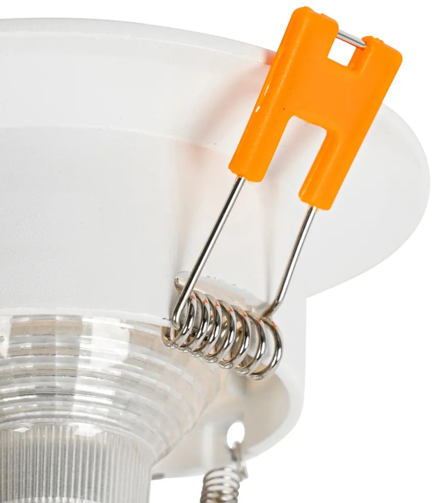 Conjunto de 6 Focos Embutidos Brancos GU10 50mm - Gijs Moderno