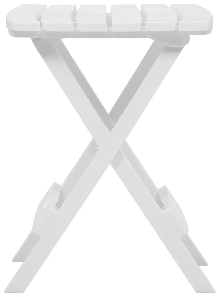 Mesa de jardim dobrável 45,5x38,5x50 cm branco