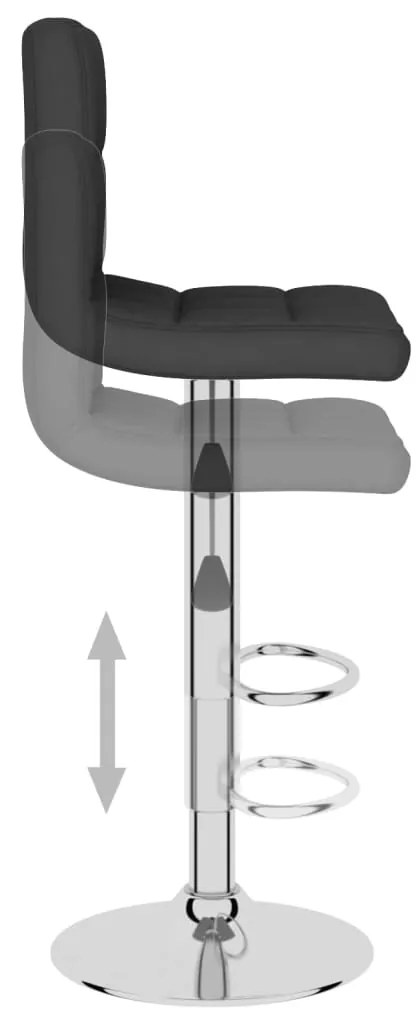 Bancos de bar 2 pcs tecido preto