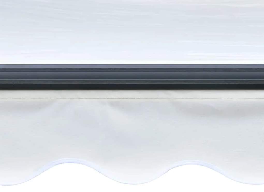 Toldo retrátil manual com LED 300x250 cm cor creme